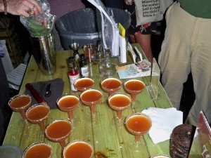 The Atomic Zombie Cocktail awaits the judges
