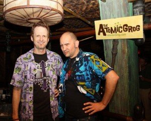 Atomic Grog team members Jim and Nik have their game faces on