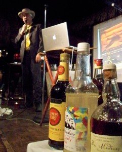 Wayne Curtis, author of the book "And a Bottle of Rum: A History of the New World in Ten Cocktails," makes his presentation.