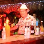The first contestant, George Jenkins, makes his drink, The Rain Barrel. (Photo by Go11Media.com)