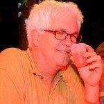 Rum and cocktail author Wayne Curtis samples The Moon Barrel. (Photo by Go11Media.com)