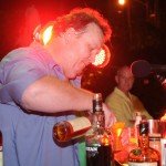 Contestant No. 3, Pablus, is hard at work on his creation, Jack Sparrow’s Rum Barrel. (Photo by Go11Media.com)
