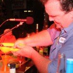 Contestant No. 3, Pablus, is hard at work on his creation, Jack Sparrow’s Rum Barrel. (Photo by Go11Media.com)