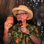 Beachbum Berry shows off Sparrow’s Rum Barrel to the judges and audience. (Photo by Go11Media.com)