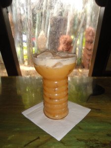 The Deep Sea Diver featuring Beachbum Berry's Pearl Diver Glass from Cocktail Kingdom makes its debut at The Mai-Kai in June 2014. (Photo by Hurricane Hayward)