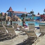 The spacious pool at the Caribbean Beach Resort. (Photo by Susan Hayward - Oct. 2, 2011)