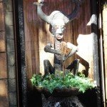Clyde and Claude have returned to entertain guests during the preshow fountain scene at the Magic Kindrom's Enchanted Tiki Room. (Photo by Susan Hayward - Oct. 1, 2011)