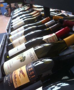 The wine shop at the Festival Welcome Center. (Photo by Susan Hayward)