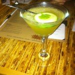 The Spicy Lover cucumber margarita.