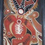 A close-up of some of the artwork in the showroom (November 2011).