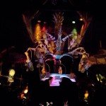 José, Fritz, Michael and Pierre perform on an elaborate bird-mobile that descends from the ceiling (November 2011).