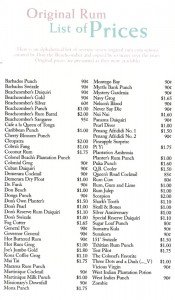 beachcomber_text_menu A Don the Beachcomber menu from the 1950s.