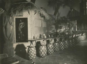 In the 1950s and '60s, guests at The Mai-Kai were welcomed in the Surfboard Bar and seated on pineapple barstools. (MaiKaiHistory.com)