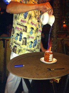 A Kona Coffee Grog is poured at The Mai-Kai in November 2010