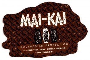 A vintage Mai-Kai coaster A vintage Mai-Kai coaster