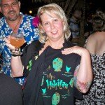 A Hukilau T-shirt is the prize for guessing the name of the drink in the cocktail flight.