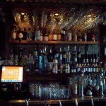 Minus the touch-screen, Sweetwater's bar is reminiscent of a early 20th century speakeasy.