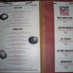 Sweetwater's food menu from July 21, 2012.