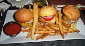 The Bistro Burgers: A trio of Certified Angus Beef sliders with hand-cut fries.