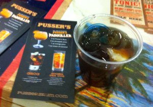 The Grog was one of three cocktails served at the Pusser's Rum tasting booth