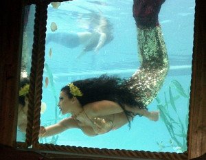 Marina the Fire Eating Mermaid (Medusirena) and her pod of Aquaticats perform during The Hukilau in The Wreck Bar at the Sheraton Fort Lauderdale Beach Hotel