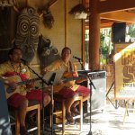 Authentic Hawaiian music set the mood on the patio outside Trader Sam's during the Mahaloween Luau on Sept. 29