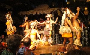 The Mai-Kai's famous Polynesian Islander Revue was established in 1961. Owner Mireille Thornton was a dancer in the original show. (Atomic Grog photo).