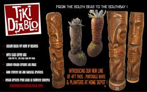 Tiki Diablo's signature products for Home Depot