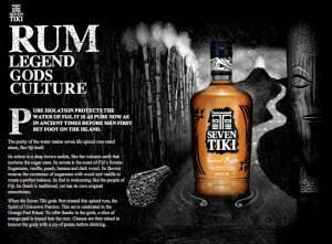 Seven Tiki spiced rum