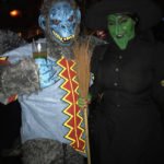 The Evil Monkey and Wicked Witch from Wizard of Oz swoop in to take the top prize. You may remember them from past Hulaween parties as the "Beetlejuice" couple.