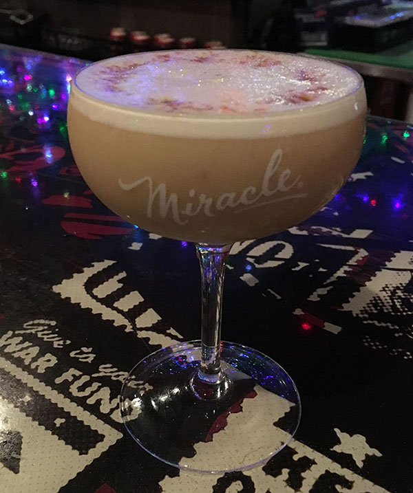 Gingerbread Flip at Miracle on Rosemary (Atomic Grog photo, December 2018)