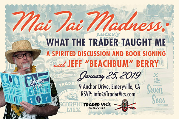 Book signing and spirited discussion at Trader Vic's with Beachbum Berry