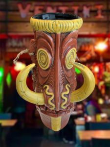 VenTiki's Sepik River Sorcerer mug, designed by Big Toe and inspired by a Papua New Guinea mask, was manufactured by Munktiki