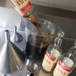 Lemon Hart 151 rum is measured before mixing in The Mai-Kai's back service bar. (April 15)