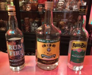 Jamaican white overproof rums are among the most distinctive flavors you can add to a cocktail. (Atomic Grog photo)