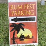 There was plenty of free, easy-to-find parking around the 2021 Miami Rum Festival venue, the Coral Gables Woman's Club.