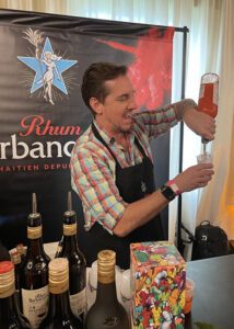 Acclaimed bartender and consultant Tobin Ellis returned to Miami Rum Renaissance Festival to mix up cocktails in the Rhum Barbancourt booth. 