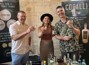 The crew from Copalli Rum touted their organic, gluten-free rum from Belize.