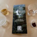 Among the samples from Copalli Rum were organic rums, a Daiquiri, and Belizean chocolate.