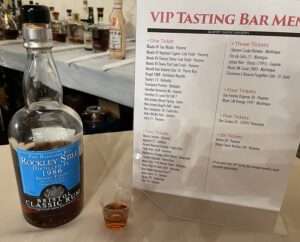 One of the most rare (and delicious) rums in the VIP Tasting bar was a 26-year-old Barbados rum from the UK's Bristol Classic, the 1986 "Rockley Still Sherry Finish" release from 2012.