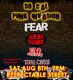 Fear + Agent Orange + D.I. + Total Chaos