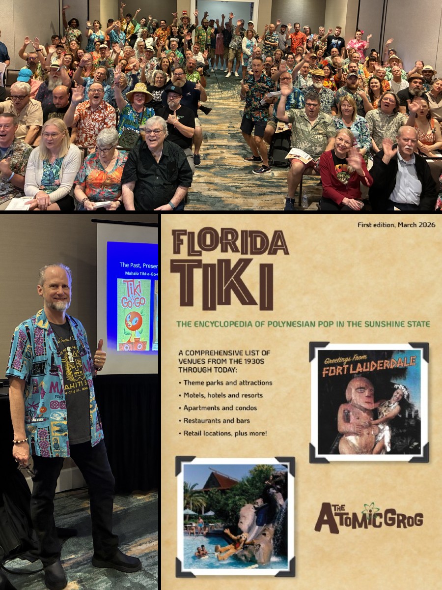 See The Atomic Grog's full Tiki-a-Go-Go 2026 symposium and order the new encyclopedia of Florida Tiki