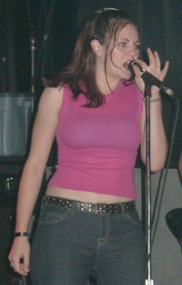 The Donnas at Club Freez in Fort Lauderdale on Sept. 25, 2001