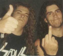 Igor Cavalera of Sepultura and JC Dwyer of Raped Ape