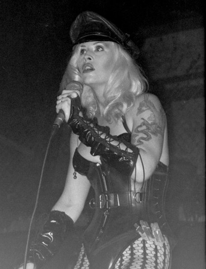 Gen of Genitorturers performs at the South Florida Slammie Awards at The Edge in Fort Lauderdale. (Copyright 1995 / Spotlight Magazine / Mike Smith)