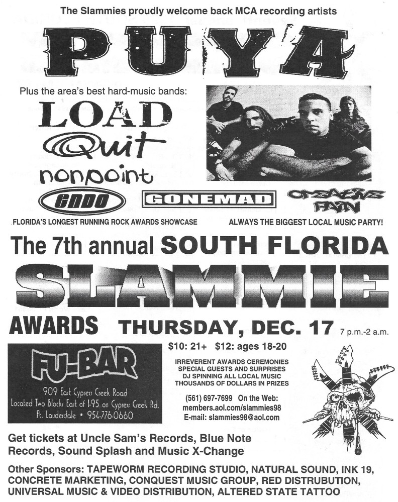 1998 South Florida Slammie Awards