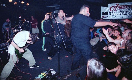 Collapsing Lungs reunite at the 1999 South Florida Slammie Awards at  Fu-Bar in Fort Lauderdale.